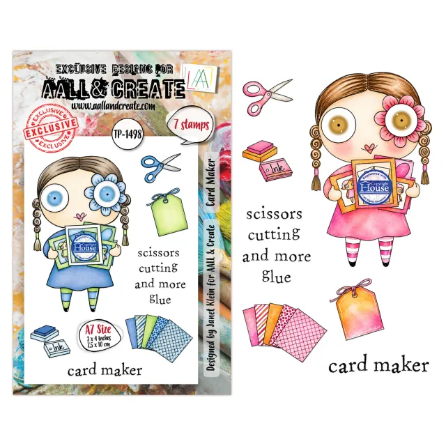 AALL and Create TP-1498 Card Maker Stempelset A7 7 Motive