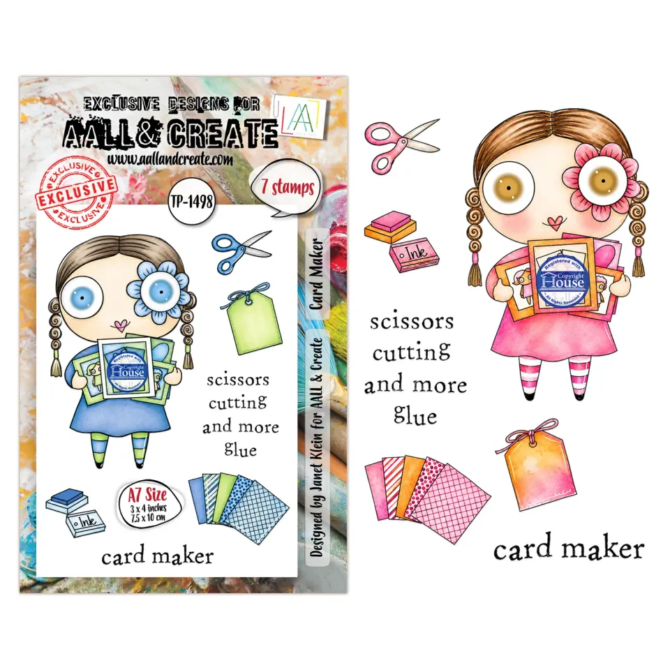 AALL and Create TP-1498 Card Maker Stempelset A7 7 Motive