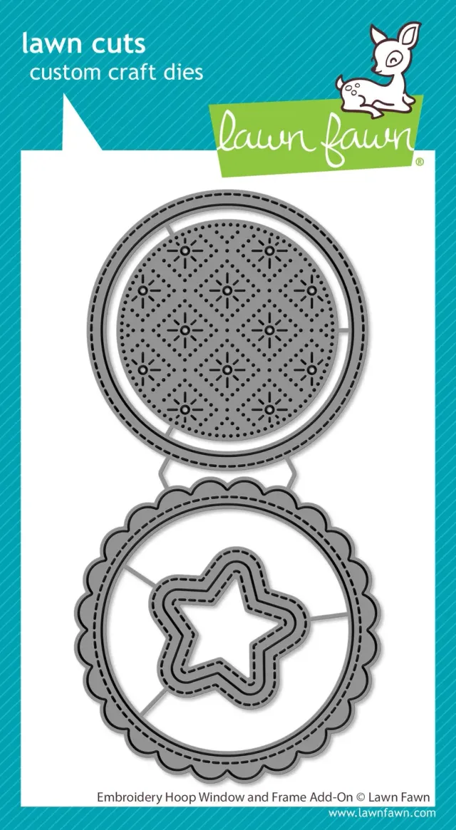 Lawn Fawn Embroidery Hoop Window Frame Stanzen 4tlg