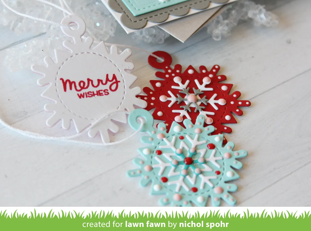 Lawn Fawn Lawn Cuts Winter Tiny Tags Stanzen 7-teilig Winter