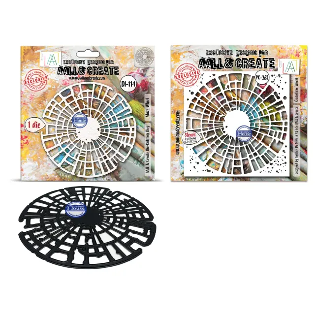 AALL and Create Autour de Mwa Schablone Stanzschablonen-Set 6x6