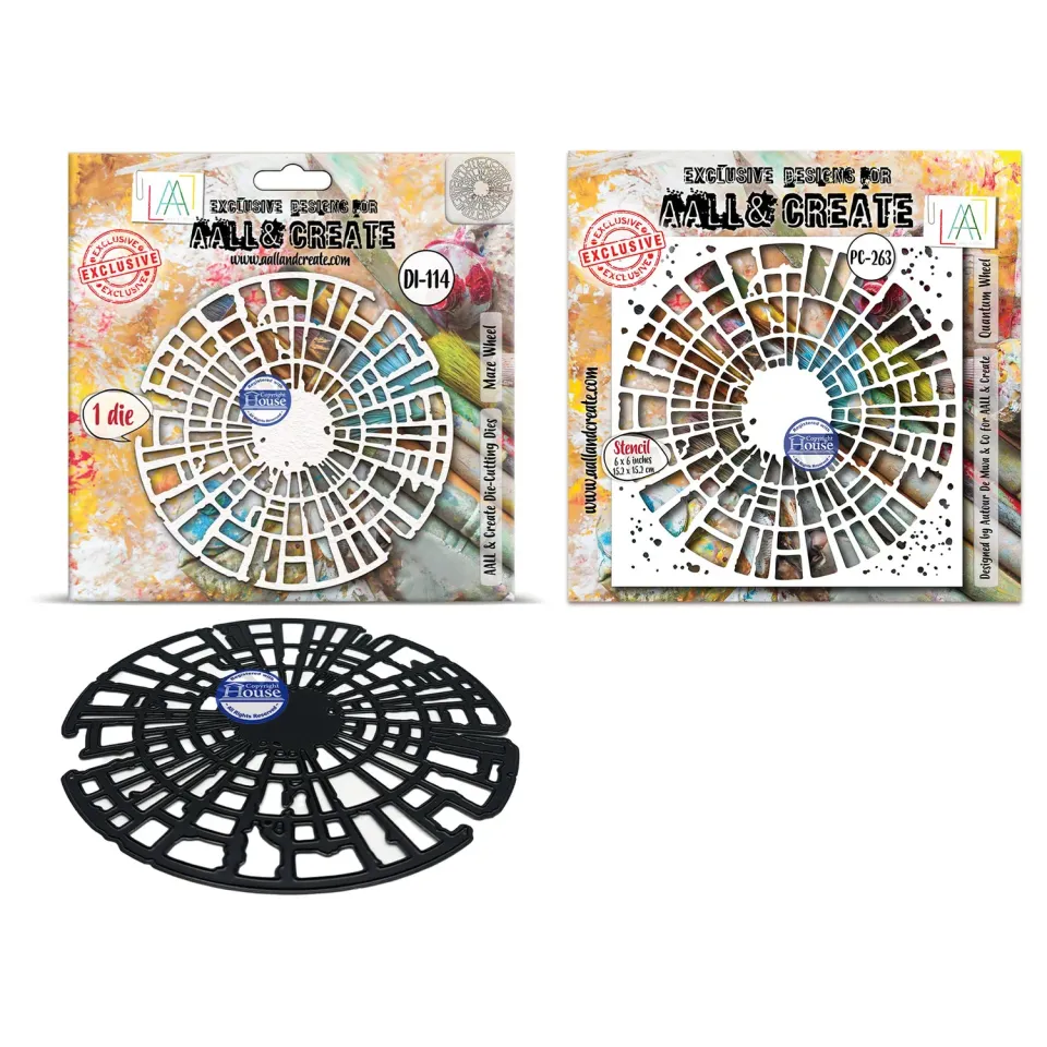 AALL and Create Autour de Mwa Schablone Stanzschablonen-Set 6x6