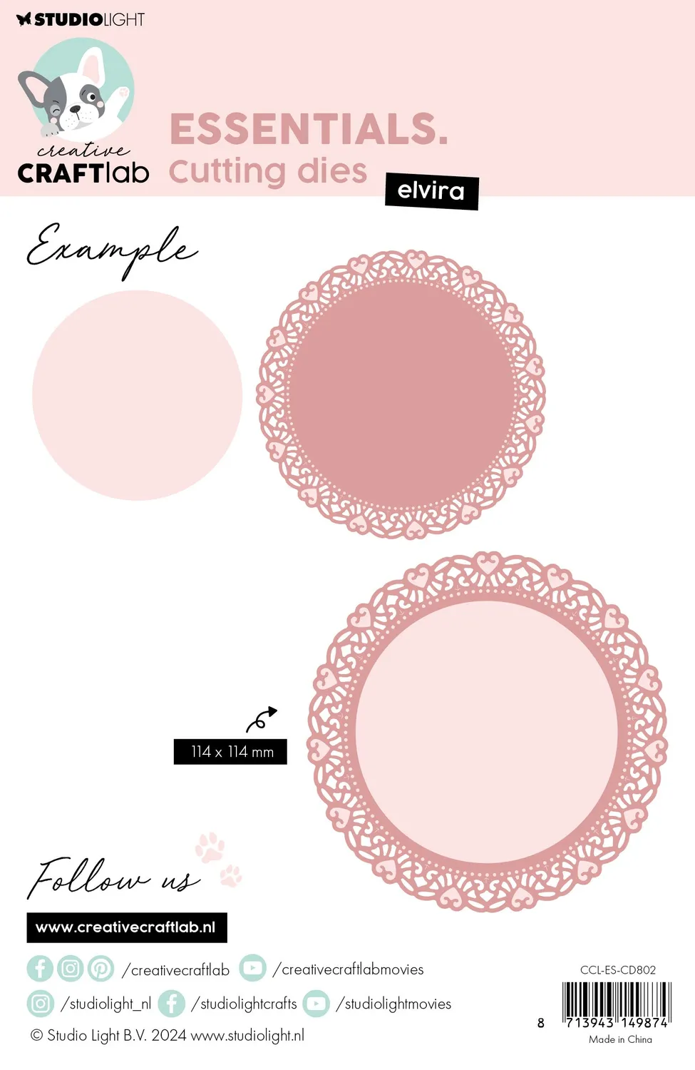 StudioLight Creative Craftlab Essentials Elvira Stanzschablone
