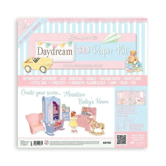 Stamperia DayDream Babyroom 3D Papier-Set 3D-Effekt