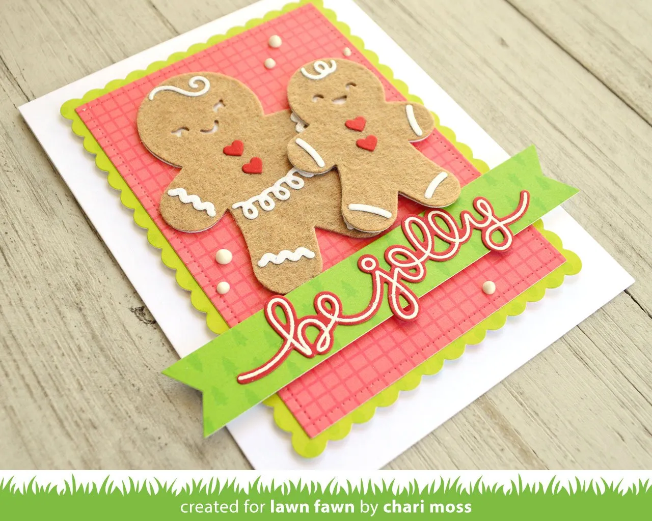 Lawn Fawn Gingerbread Friends Stanze Lebkuchen Set