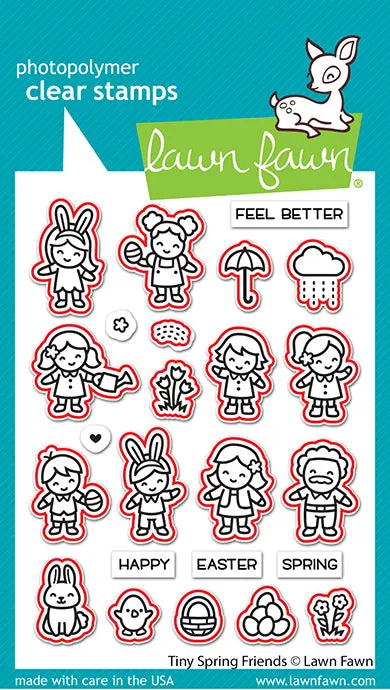 Lawn Fawn Tiny Spring Friends Stanzen LF2779