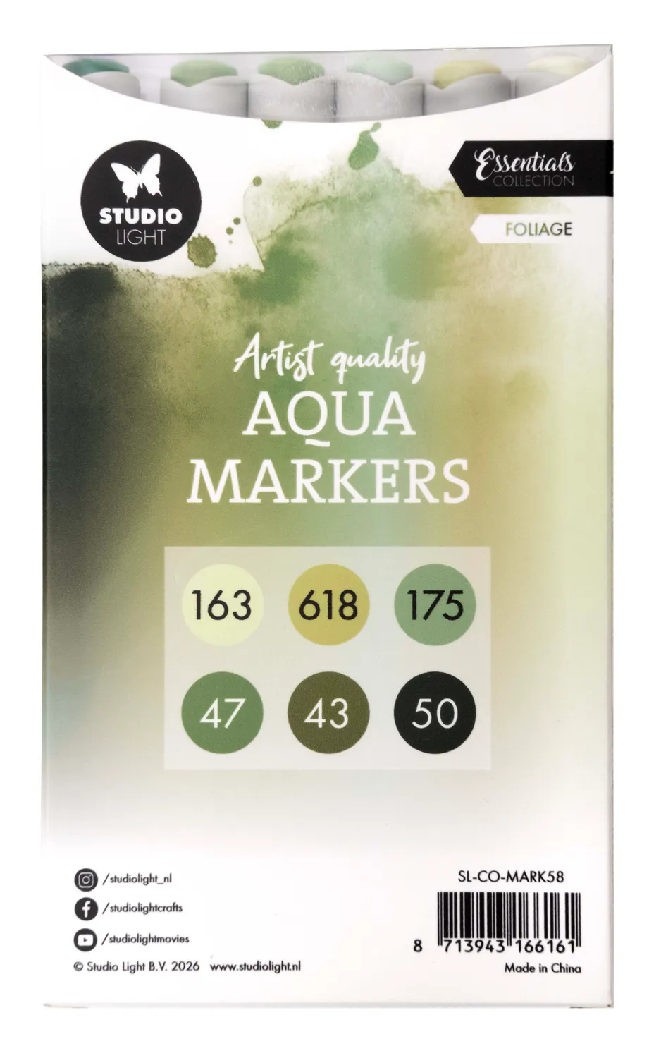 StudioLight Essentials Aqua Markers Foliage 6 Stück grün