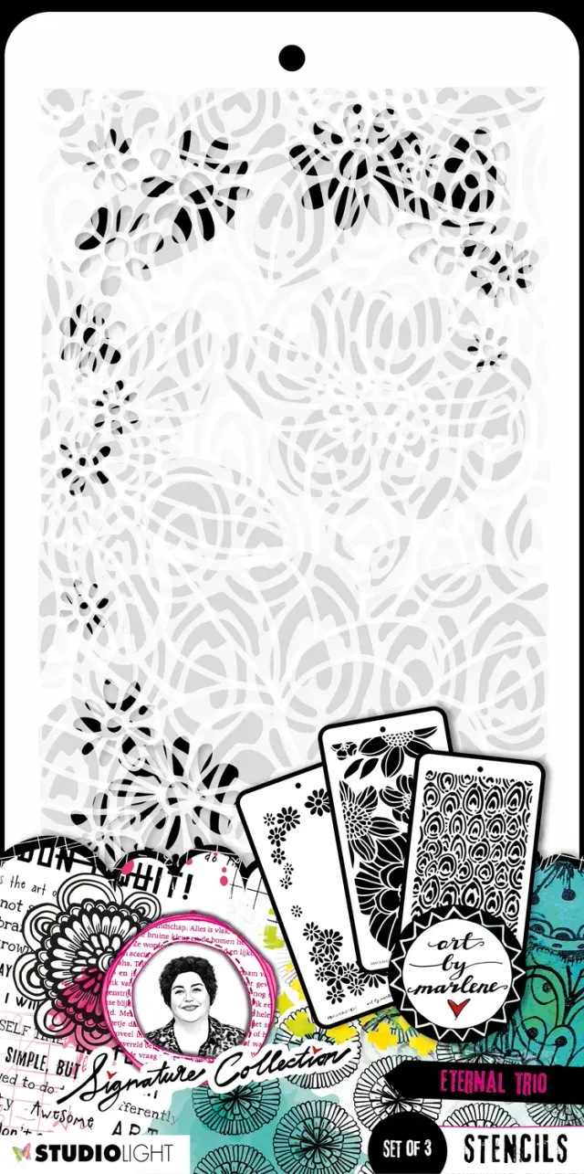 Art by Marlene Signature Mask-Schablone Eternal trio