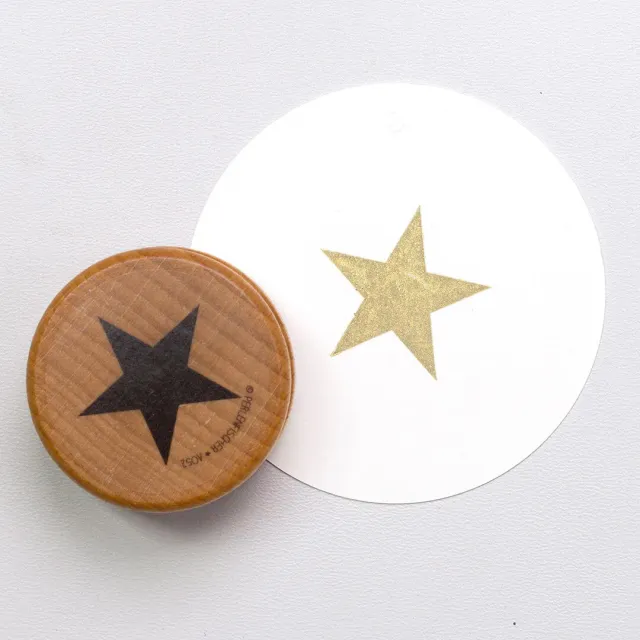 Perlenfischer Stern groß Stempel 29x30 mm für Weihnachten