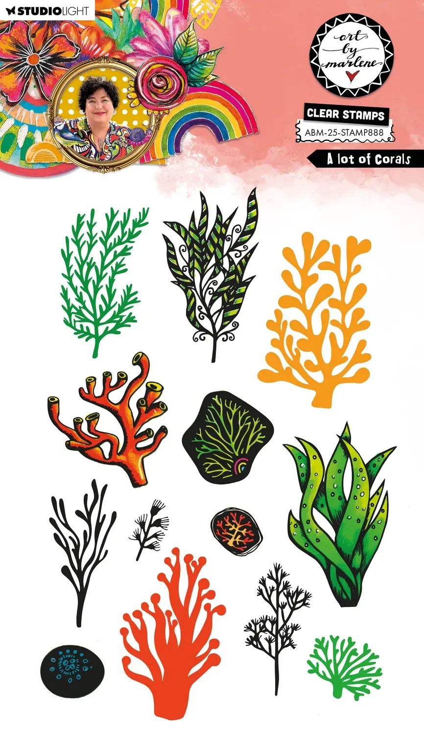 StudioLight Art by Marlene A lot of corals Clear Stamps A5