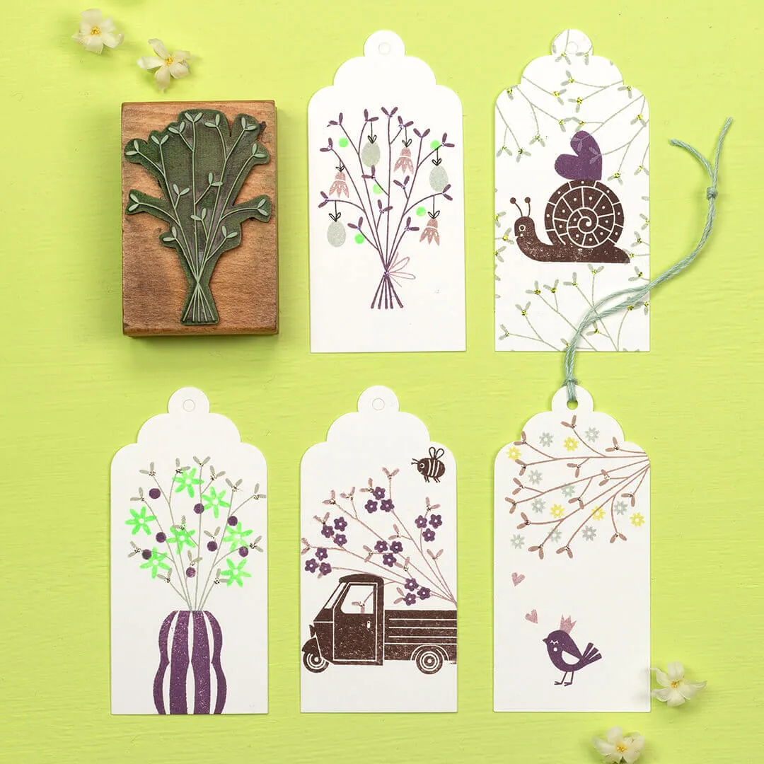Perlenfischer Spring bouquet Stempel 41x61 mm Blumen