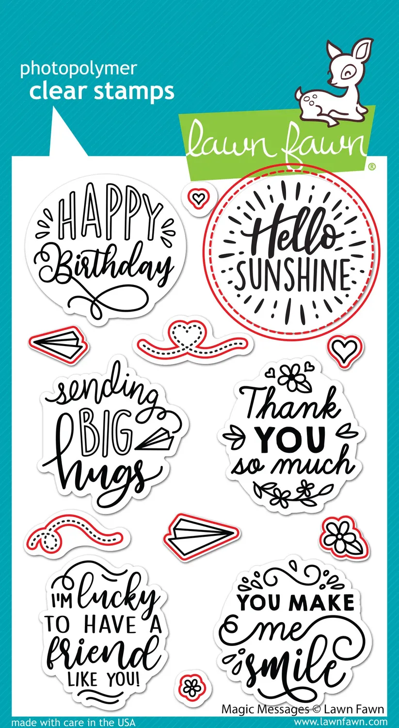 Lawn Fawn Magic Messages LF2509 Stanzschablone Schriften