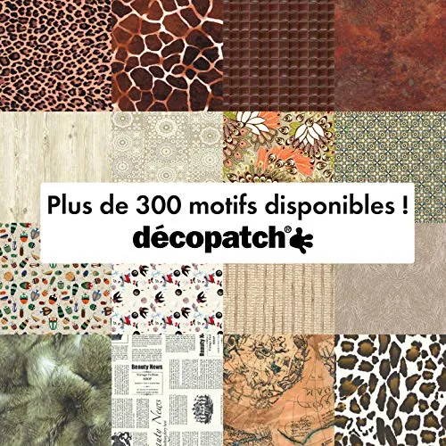 décopatch C808C Papier 3 Bögen 30x40 cm No. 808