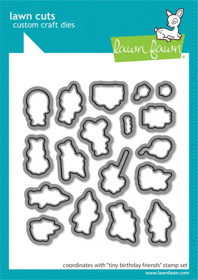 Lawn Fawn Tiny Birthday Friends LF2602 Stanzschablonen