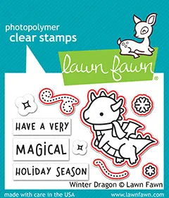 Lawn Fawn Winter Dragon Lawn Cuts Stanzschablone Winterdrache