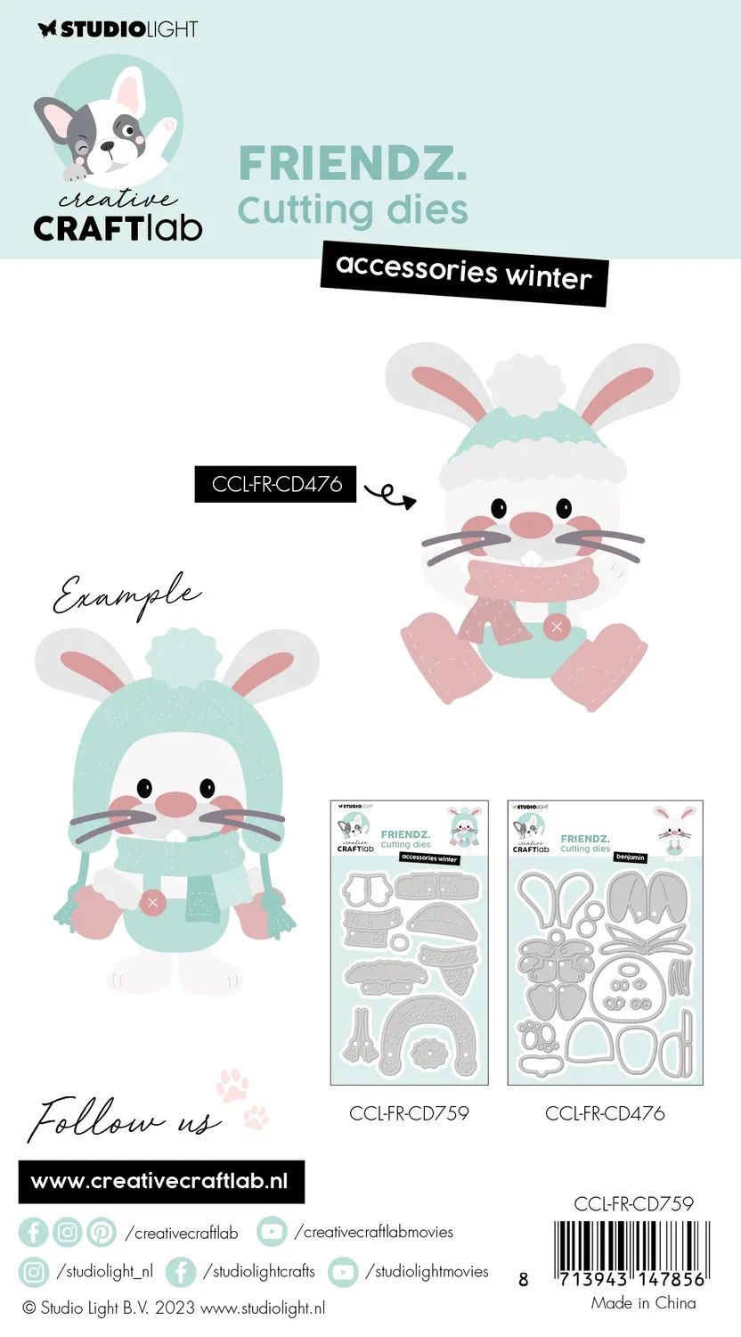 StudioLight Creative Craftlab Friendz Stanz Winter-Accessoires