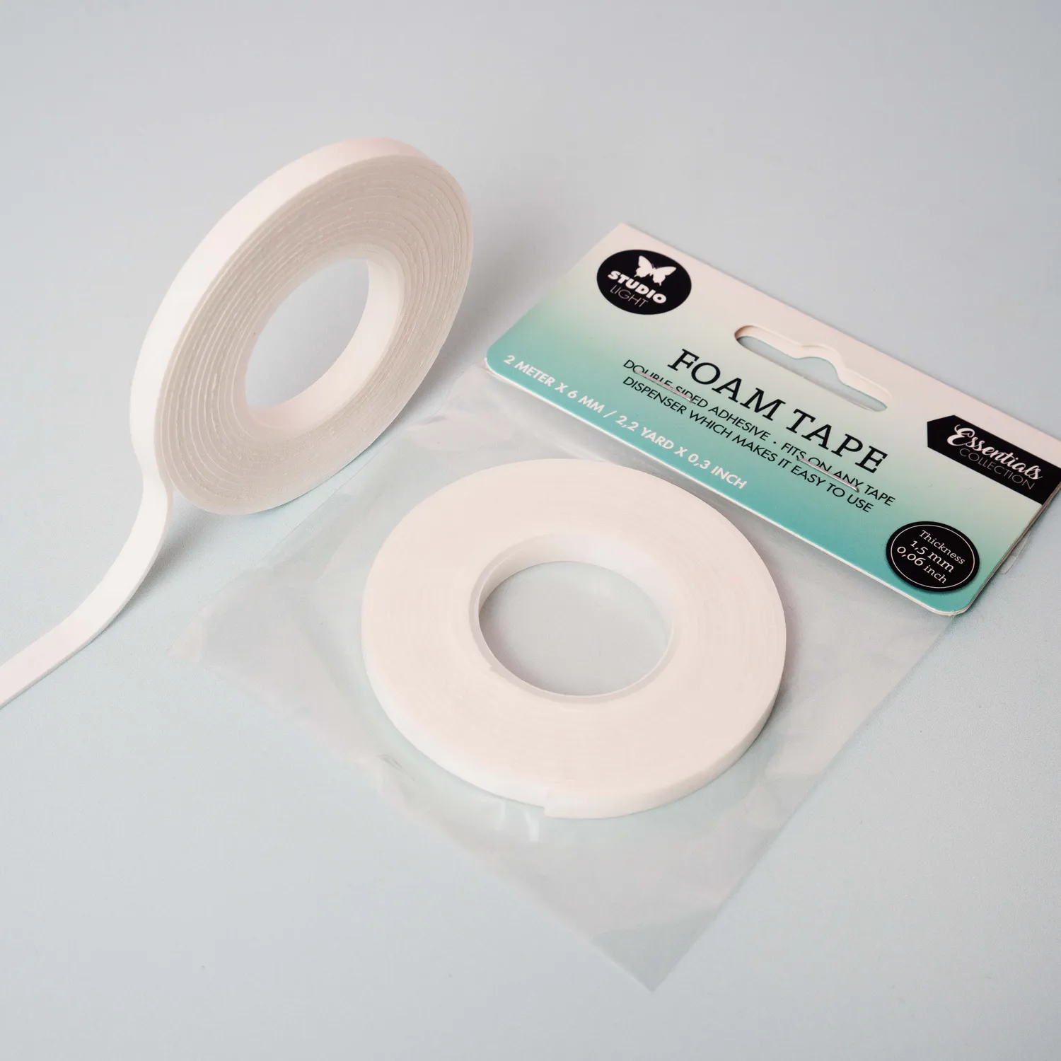 StudioLight Essentials Foam Tape Doppelseitig 1,5mm 3D Klebeband