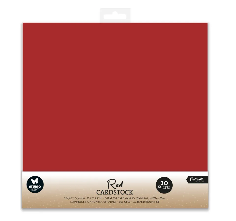 StudioLight Essentials Christmas Red Papierset 304x304 10 Blatt
