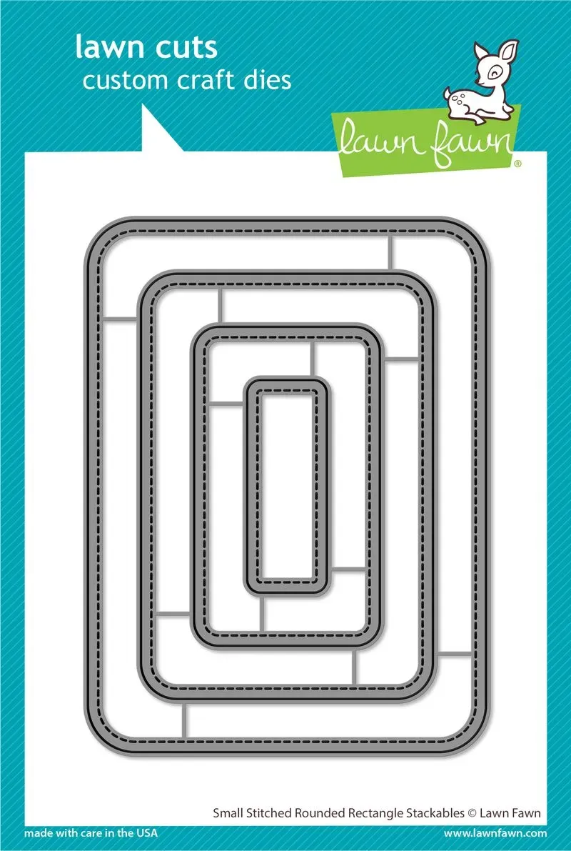 Lawn Fawn Small Stitched Rounded Rectangle Stanzen