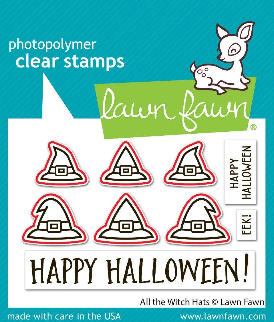 Lawn Fawn All the Witch Hats Lawn Cuts Stanzformen Halloween