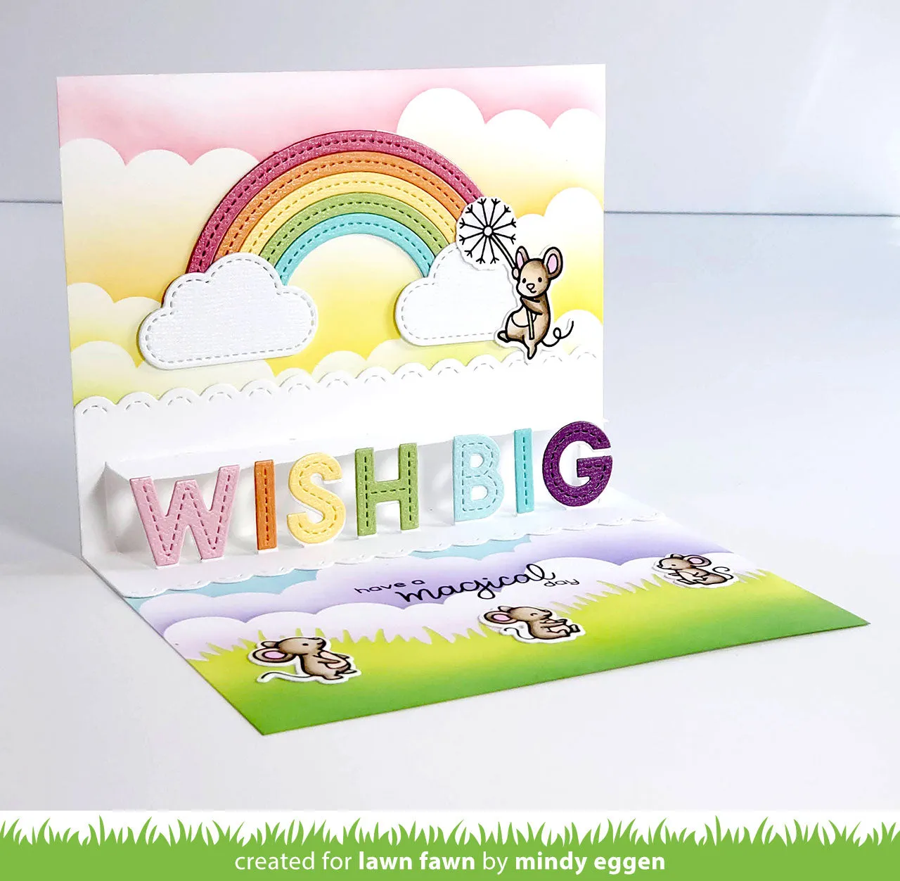 Lawn Fawn Pop-Up Wish Big Stanze 14x6,7cm Interaktiv