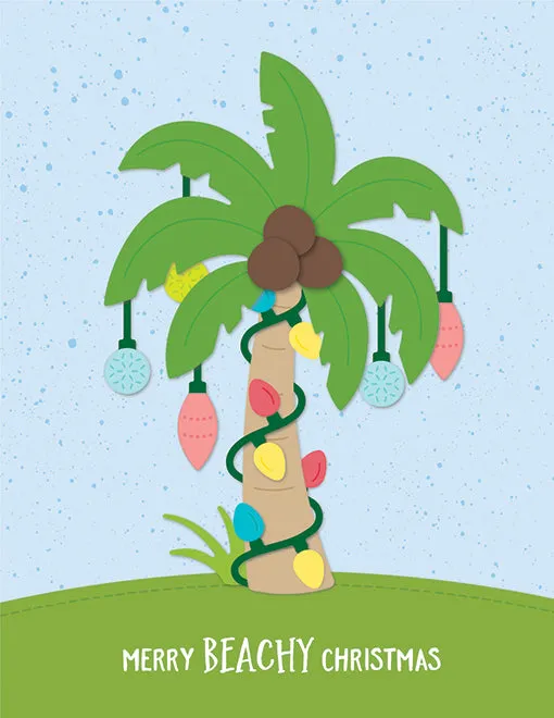 Lawn Fawn Christmas Palm Tree Stanzen Palme 7x10 cm