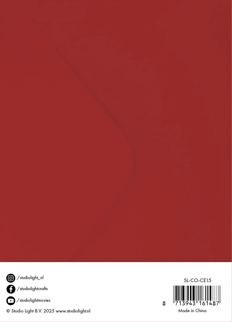 StudioLight Essentials Karten Umschläge Christmas Red 127x178mm 20tlg