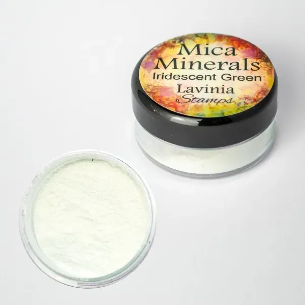 Lavinia Stamps Mica Minerals Iridescent Green Glimmerpulver