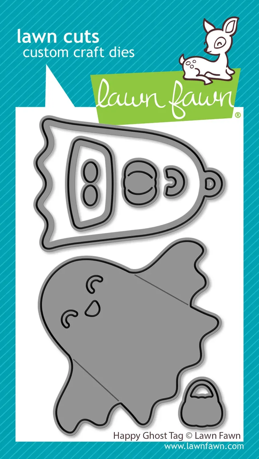 Lawn Fawn Happy Ghost Tag Stanzen Halloween