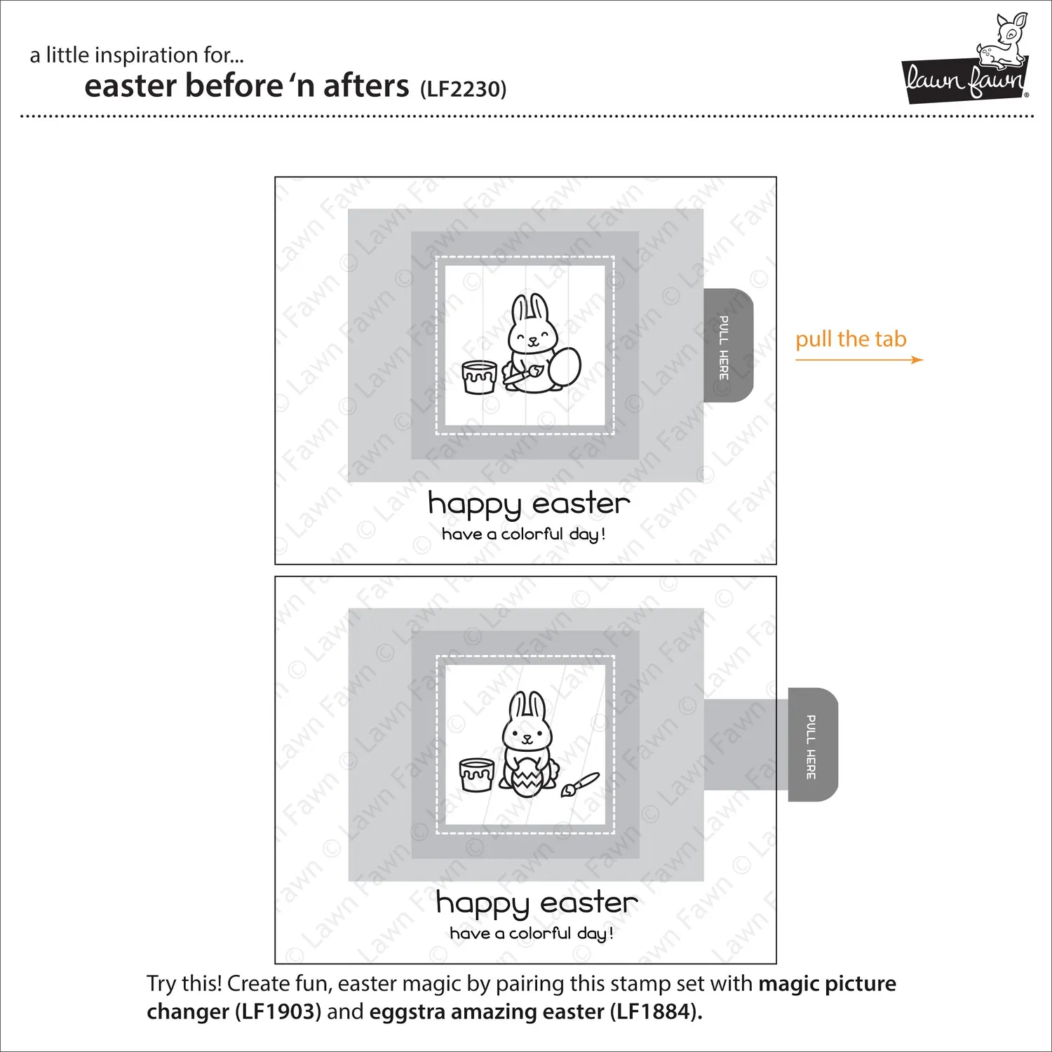Lawn Fawn Easter Before n Afters Clear Stamps Ostern