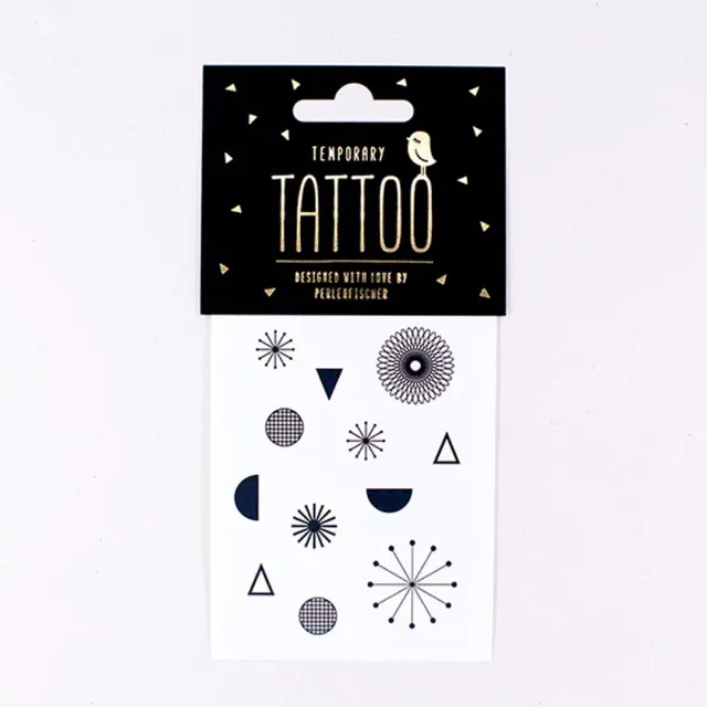 Perlenfischer Geometrische Formen Tattoo temporär