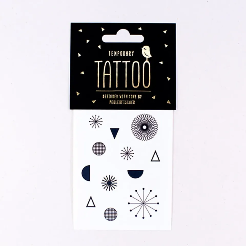 Perlenfischer Geometrische Formen Tattoo temporär