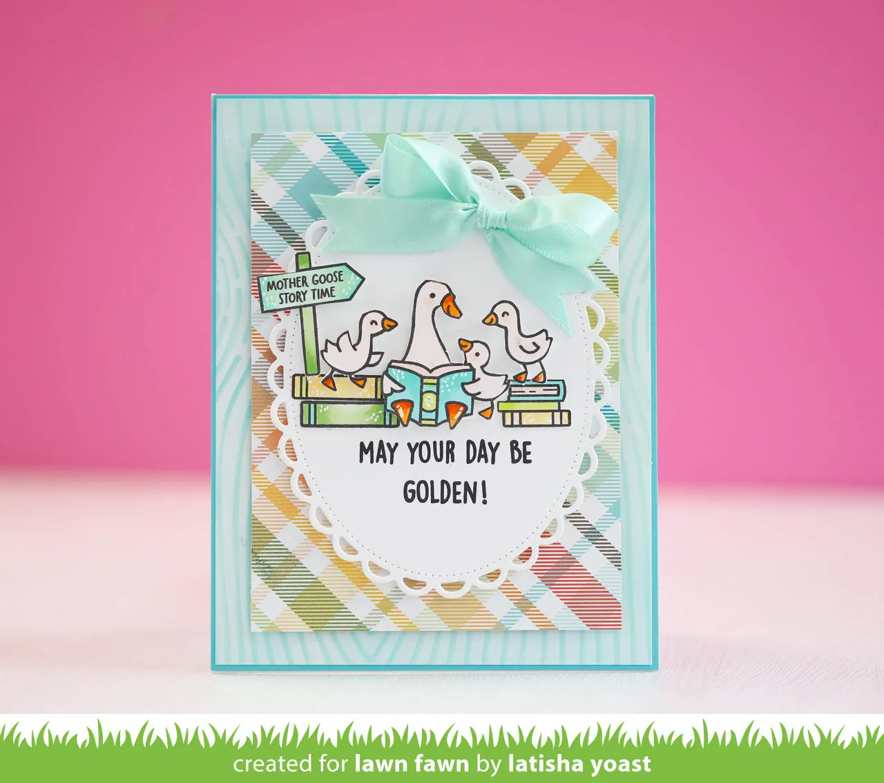 Lawn Fawn Silly Goose Sentiment Add-On Stempelset witzig