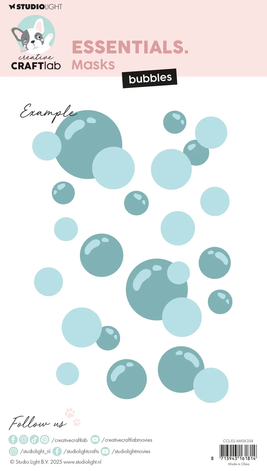 Creative Craftlab Essentials Bubbles Maske Blasenmuster