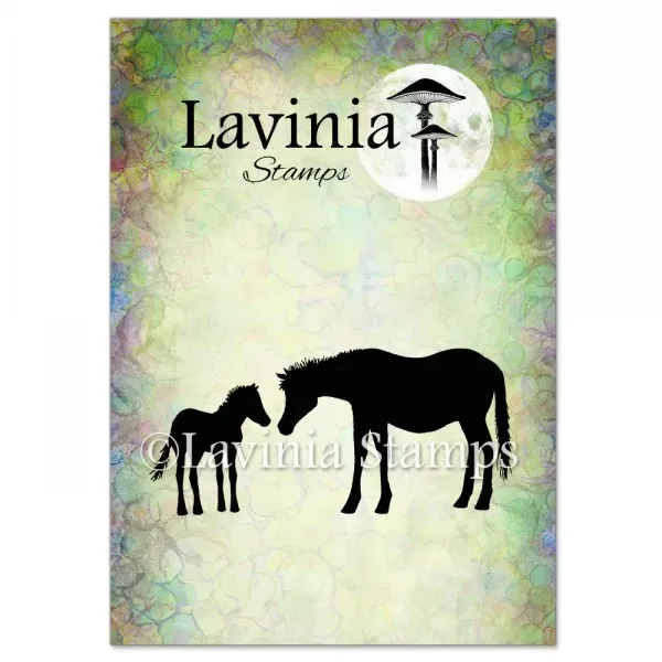 Lavinia Stamps Horse and Foal Stempel Photopolymer Pferd