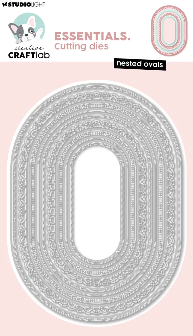 Creative Craftlab Essentials Nested Ovals Stanzschablone 103x143 mm