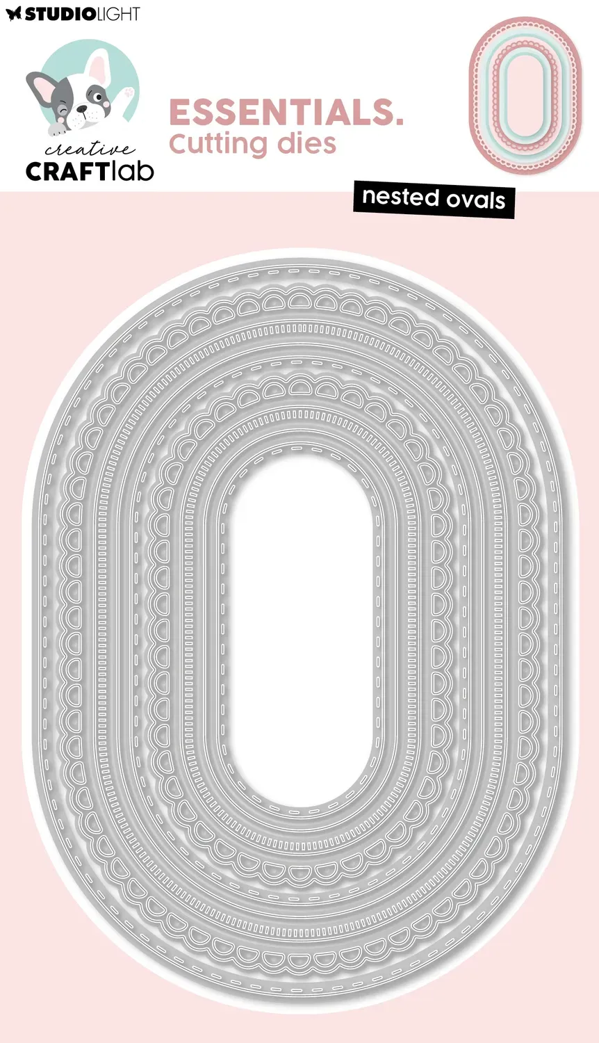 Creative Craftlab Essentials Nested Ovals Stanzschablone 103x143 mm