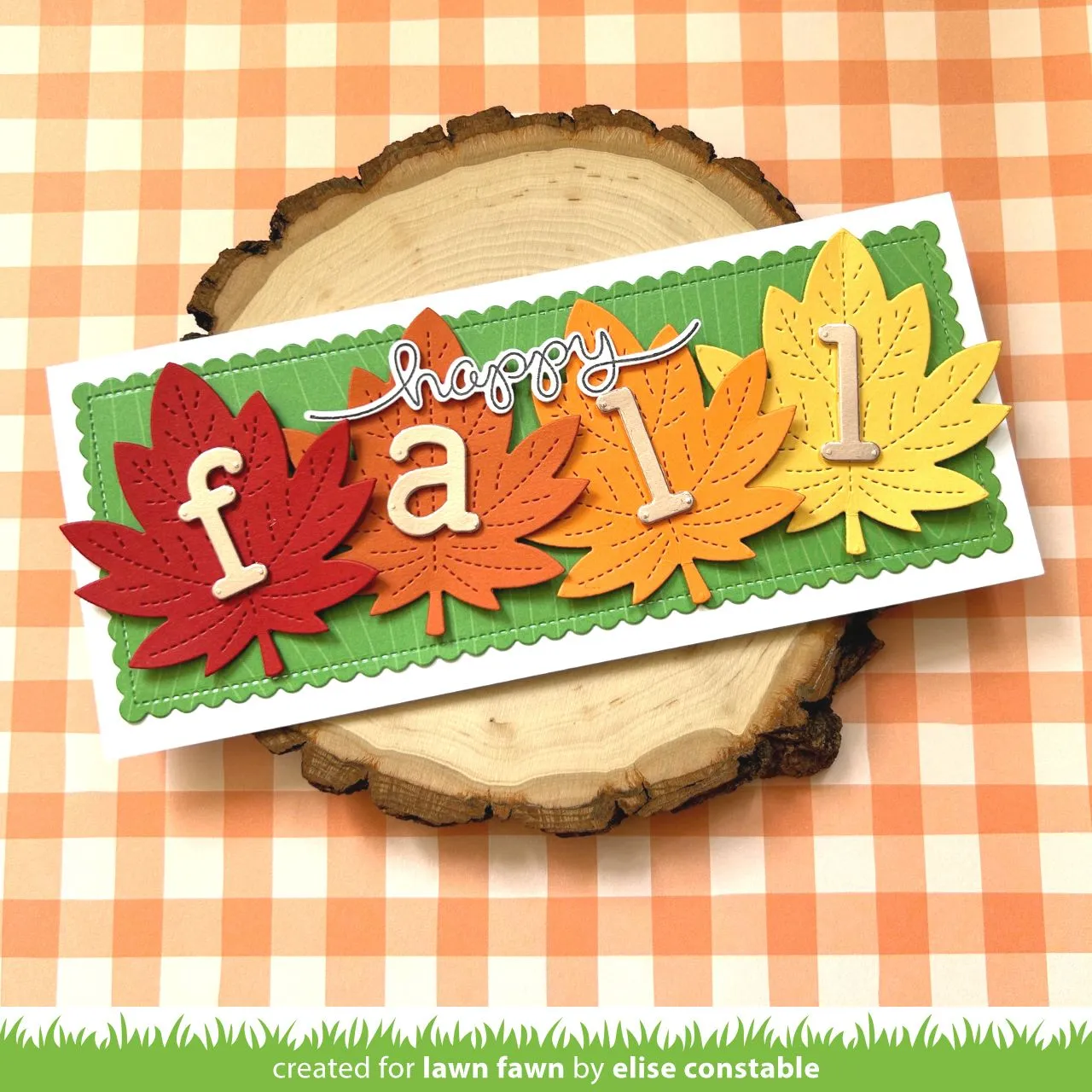 Lawn Fawn Outside In Stitched Maple Leaf Stanze 3-teilig