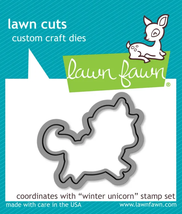 Lawn Fawn Winter Unicorn Stanzen LF1219 Weihnachten