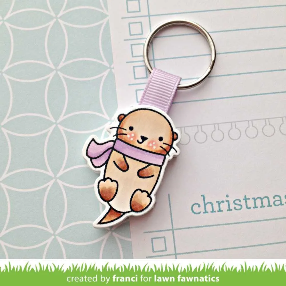 Lawn Fawn Winter Otter Clear Stamps Mini-Set Weihnachten