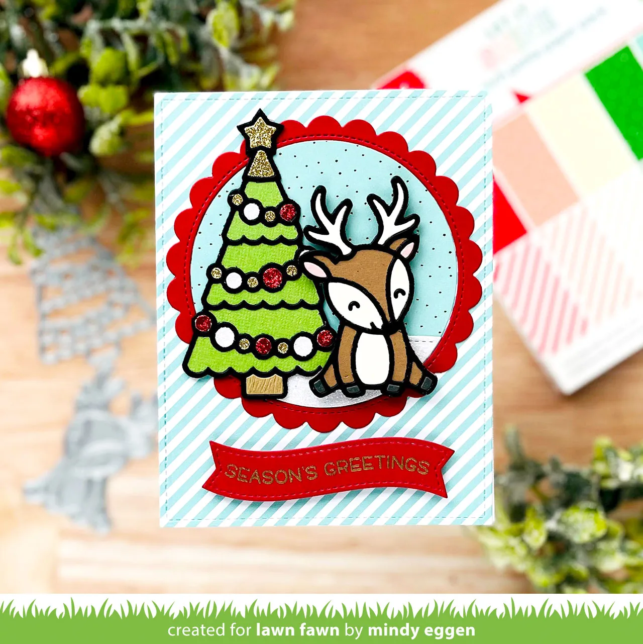 Lawn Fawn Lawn Cuts Cheery Deer LF2699 Stanzschablone Hirsch