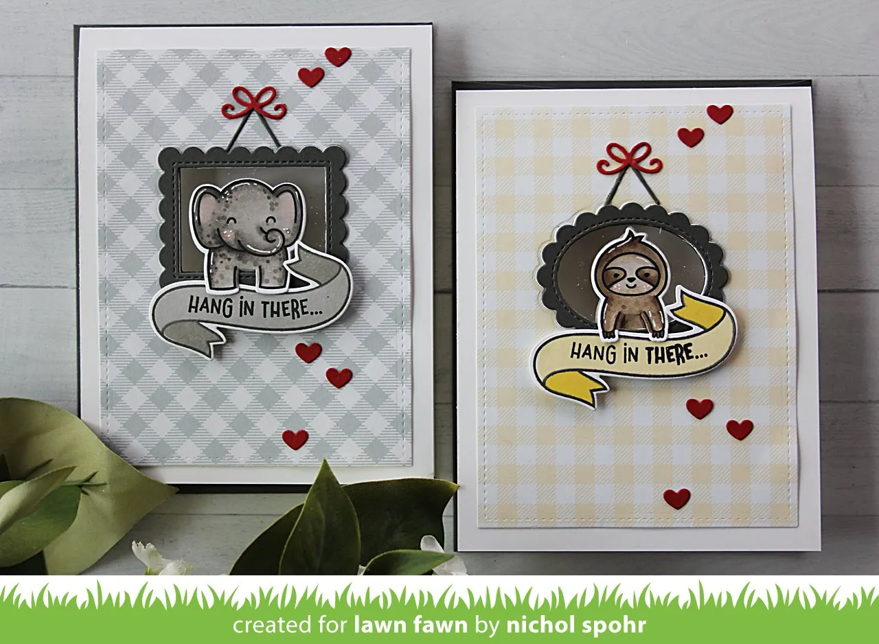 Lawn Fawn Mini Picture Frames Stanzen Rahmen 4tlg