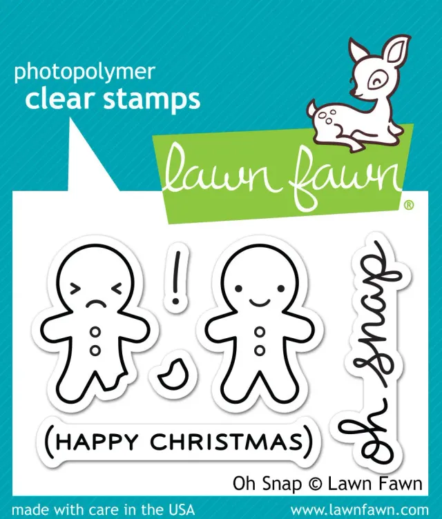 Lawn Fawn Oh Snap Mini Stempel Lebkuchen Weihnachten 6-tlg