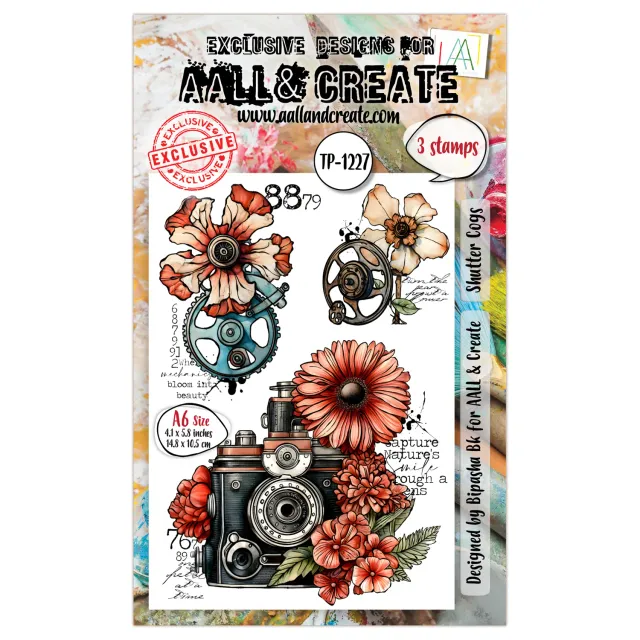 AALL and Create TP-1227 A6 Stempel Shutter Cogs 3-teilig