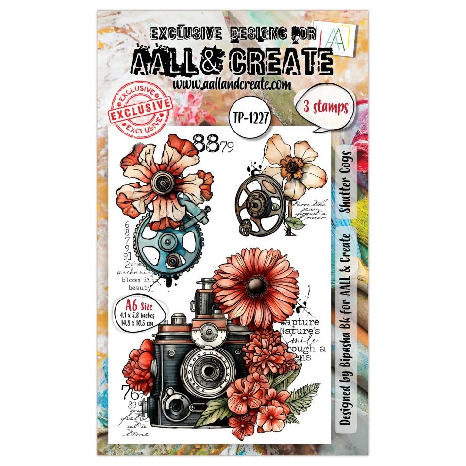 AALL and Create TP-1227 A6 Stempel Shutter Cogs 3-teilig