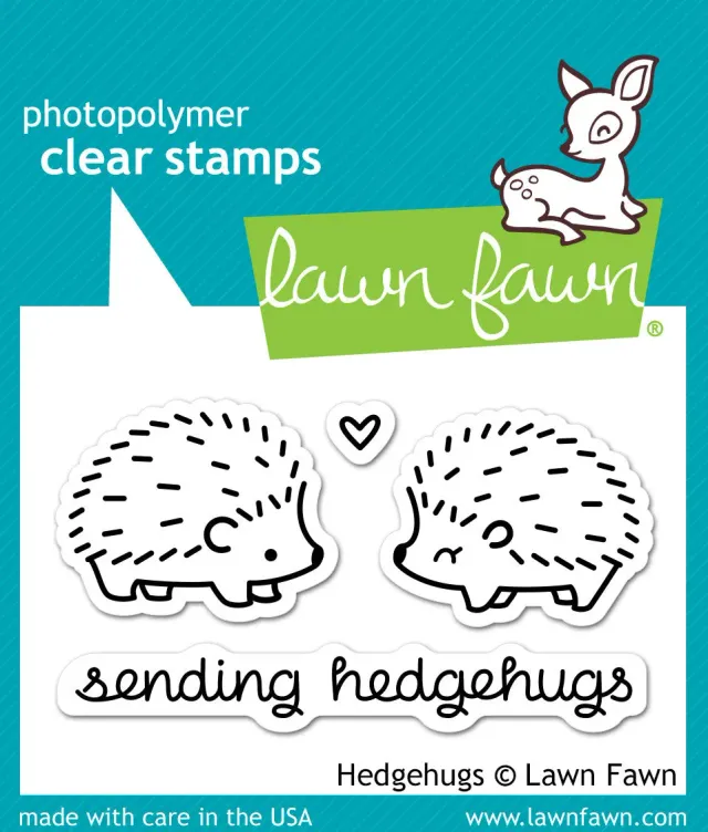 Lawn Fawn Hedgehugs LF729 Stempelset Mini Igel