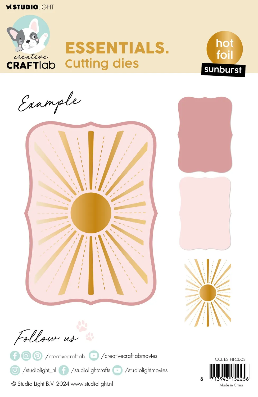 Creative Craftlab Essentials Hot Foil Plate Sunburst