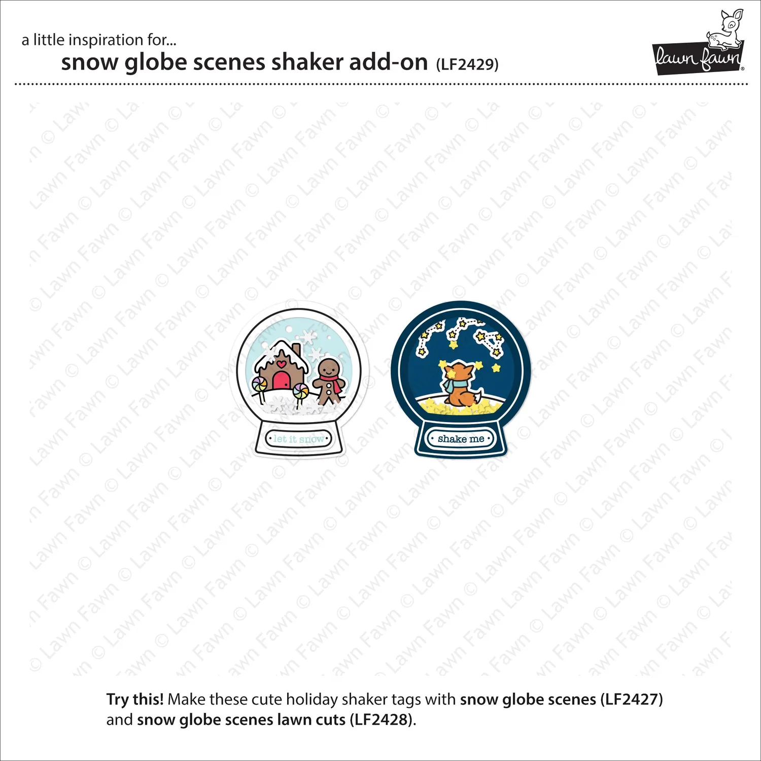 Lawn Fawn Lawn Cuts Snow Globe Scenes Stanzschablonen Shaker