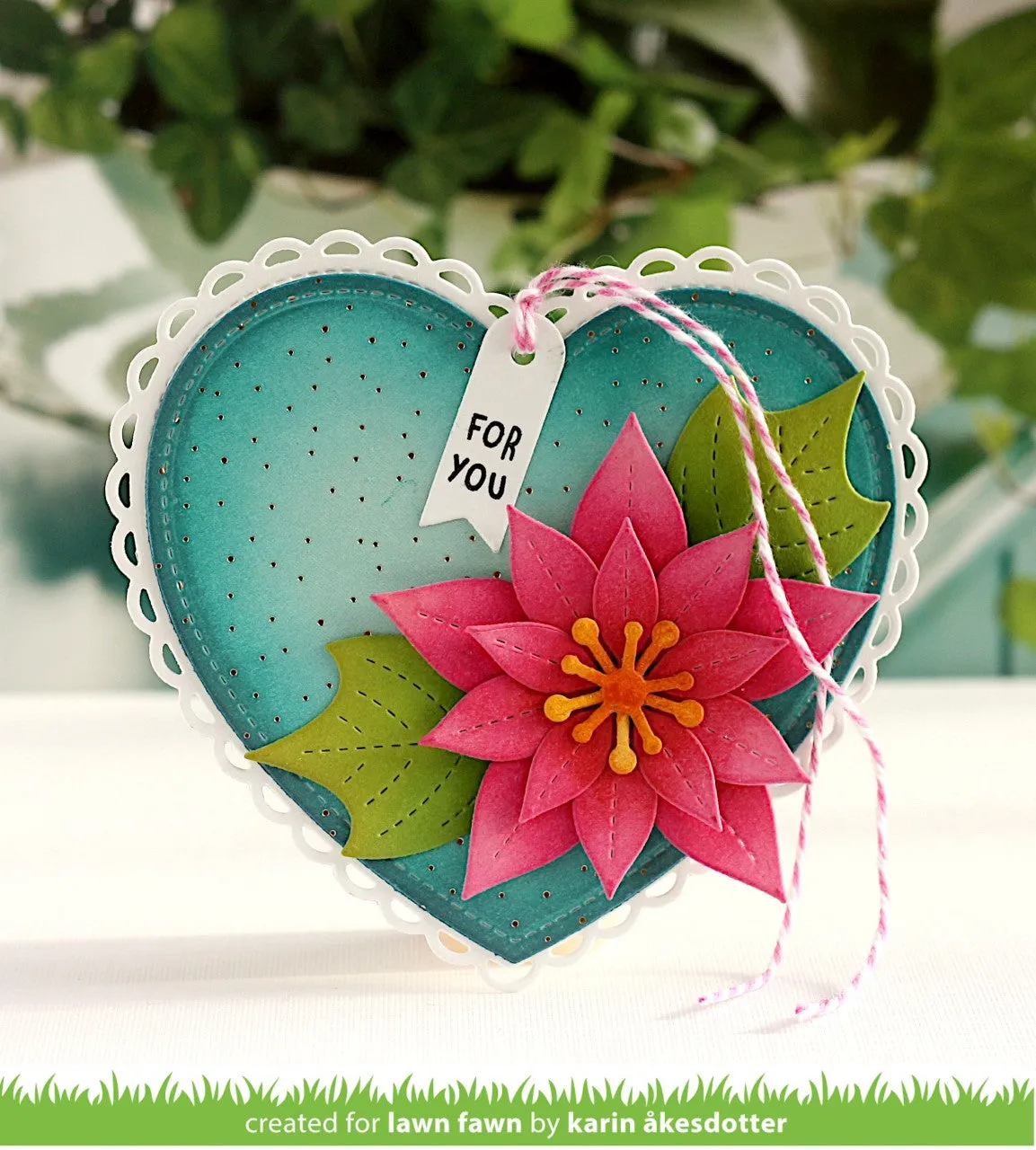 Lawn Fawn Lacy Heart Stackables Stanzschablonen 3tlg