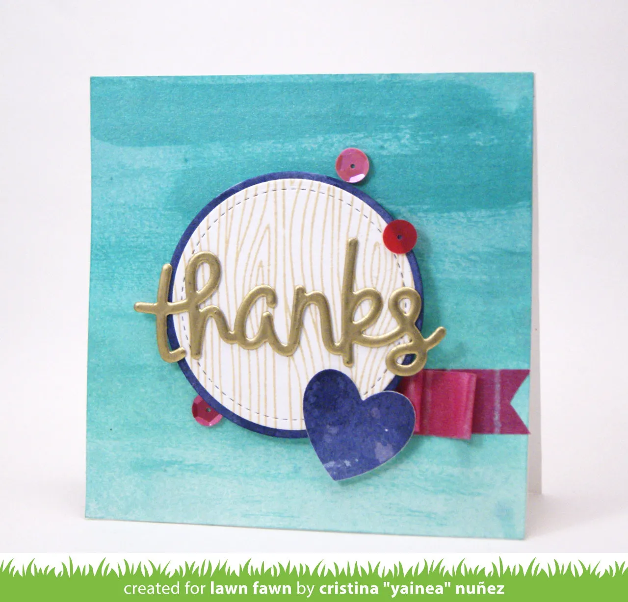 Lawn Fawn Lawn Cuts Scripty Thanks Stanzschablone Schriftzug